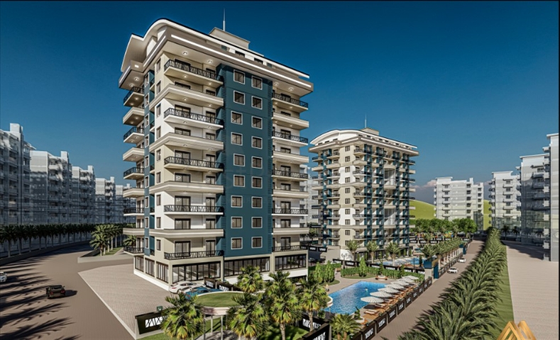 Апартаменты 1+1 в новом комплексе в Авсалларе