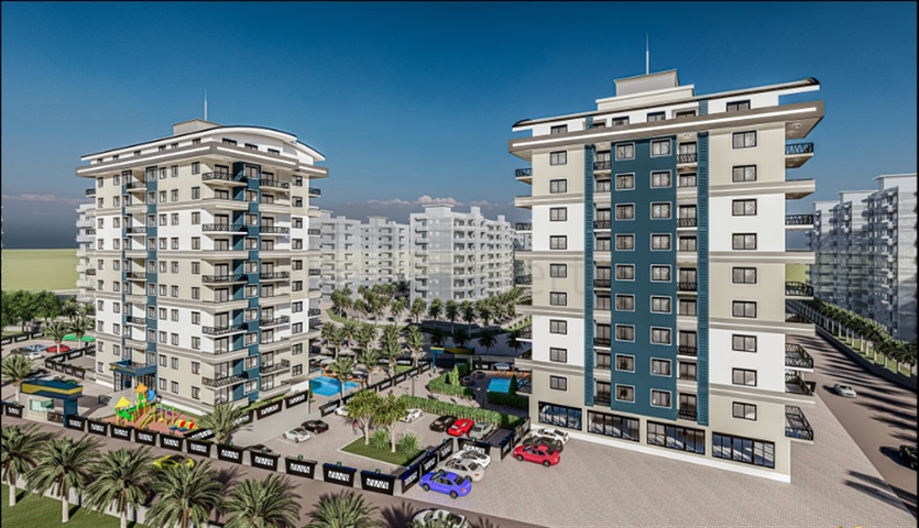 Апартаменты 1+1 в новом комплексе в Авсалларе