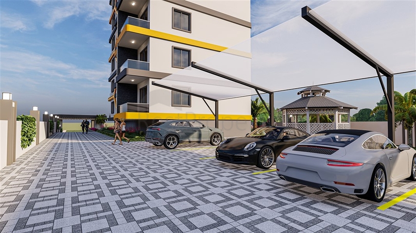 Квартира 1+1 в новом проекте в Авсалларе