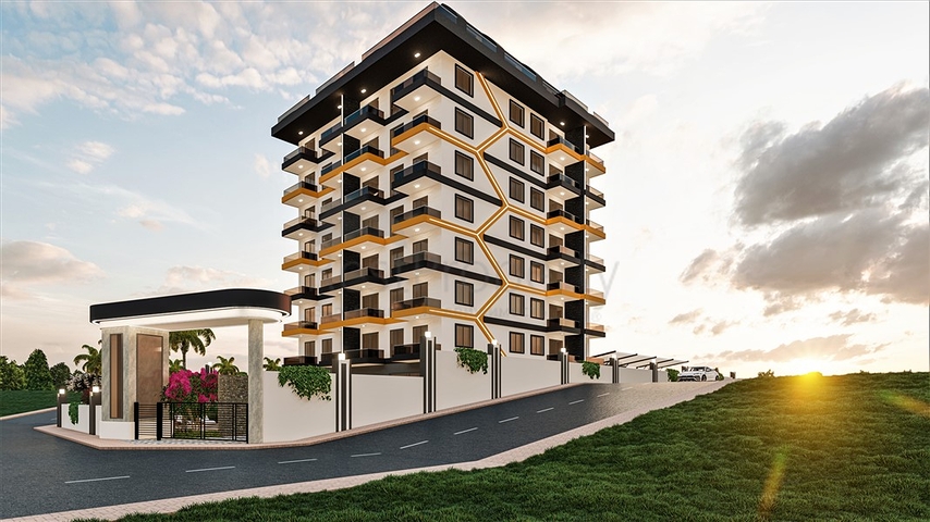 Квартира 1+1 в новом проекте в Авсалларе