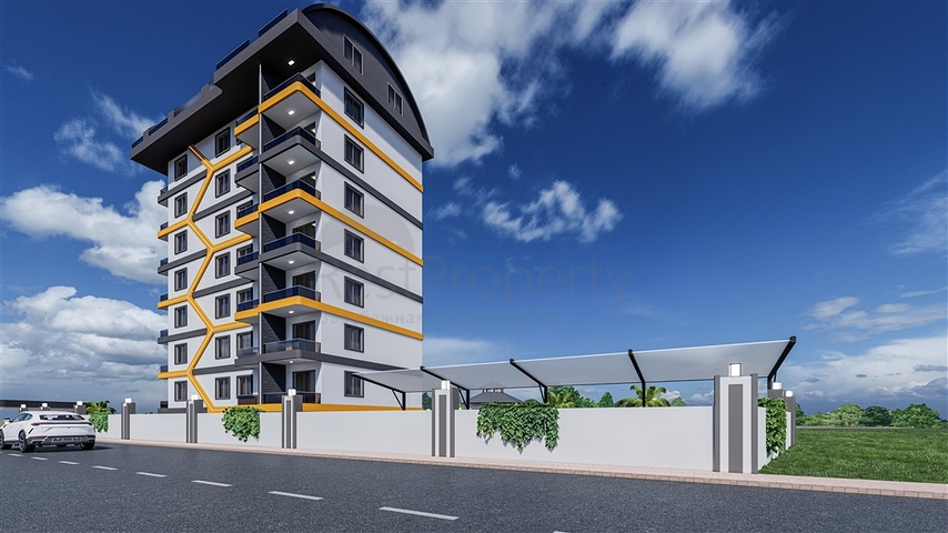 Квартира 1+1 в новом проекте в Авсалларе