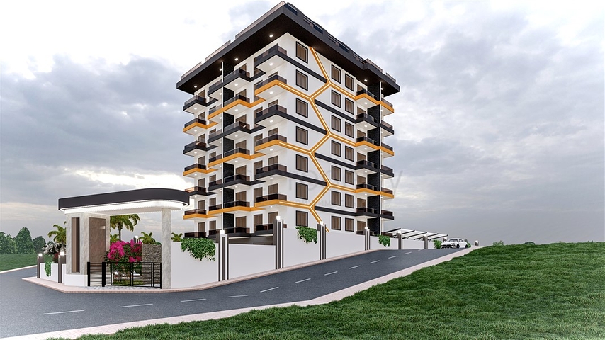 Квартира 1+1 в новом проекте в Авсалларе