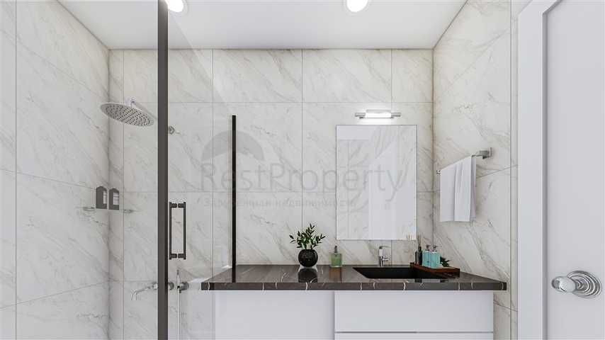 Квартира 1+1 в новом проекте в Авсалларе