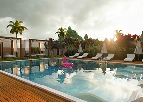 Квартира 1+1 в новом проекте в Авсалларе