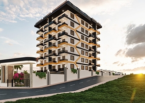 Квартира 1+1 в новом проекте в Авсалларе