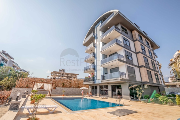 Двухкомнатная квартира в районе Оба