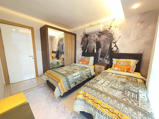 Квартира 2+1 c видом на море в районе Джикджилли