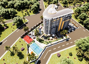 Новый проект с отельной инфраструктурой в Газипаша