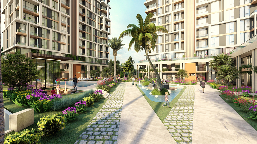 Инвестиционный проект на стадии котлована в районе Санджактепе