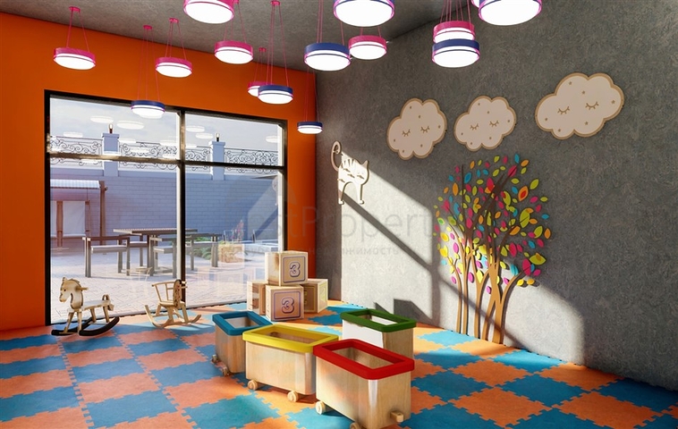 Квартира планировкой 1+1 в современном доме в районе Махмутлар