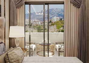 Квартира планировкой 1+1 в современном доме в районе Махмутлар