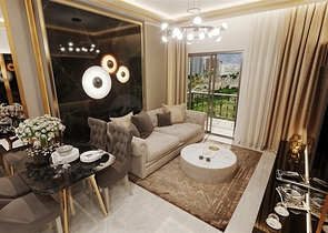 Квартира планировкой 1+1 в современном доме в районе Махмутлар