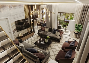 Квартира планировкой 1+1 в современном доме в районе Махмутлар