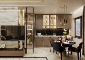 Квартира планировкой 1+1 в современном доме в районе Махмутлар