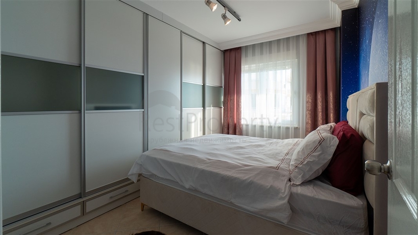 Трёхкомнатная квартира в районе Махмутлар в 200 м от моря