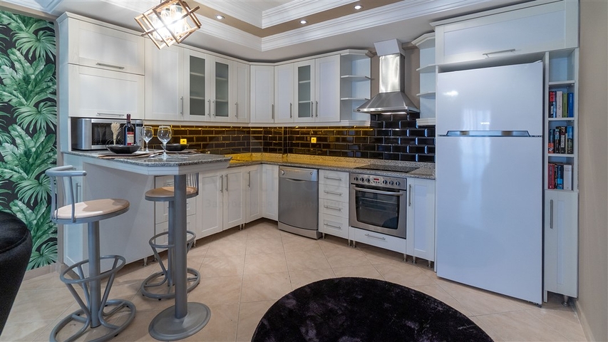 Трёхкомнатная квартира в районе Махмутлар в 200 м от моря