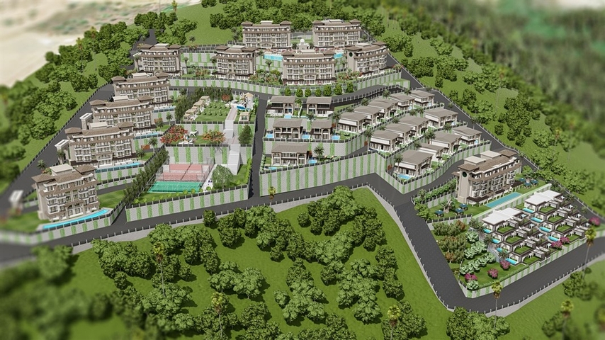 Новый инвестиционный проект с видом на море в районе Каргыджак