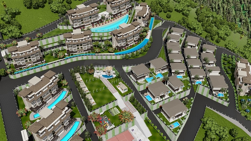 Новый инвестиционный проект с видом на море в районе Каргыджак