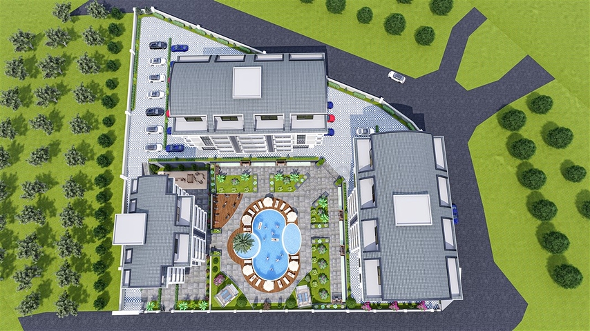 Двухкомнатная просторная квартира в районе Оба