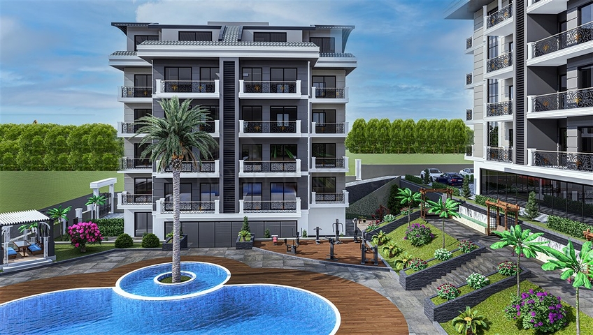 Двухкомнатная просторная квартира в районе Оба