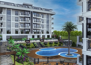 Двухкомнатная просторная квартира в районе Оба