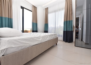 Трехкомнатную меблированную квартиру в районе Каргыджак