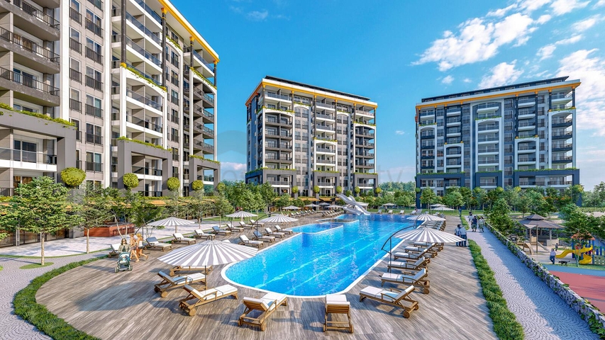 Квартиры в роскошном комплексе в Авсалларе