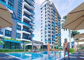 Шикарная квартира 1+1 в новом комплексе