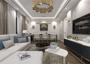 Двухкомнатная квартира в районе Авсаллар