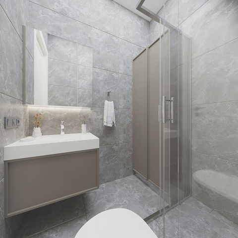 Апартаменты 2+1 в эко комплекс в окружении хвойного леса в районе Дортепе на восточной части Бодрума.