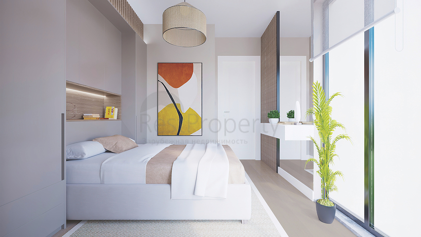 Апартаменты 2+1 в эко комплекс в окружении хвойного леса в районе Дортепе на восточной части Бодрума.