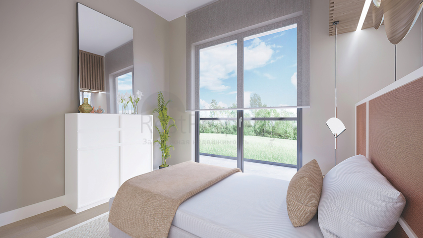 Апартаменты 2+1 в эко комплекс в окружении хвойного леса в районе Дортепе на восточной части Бодрума.