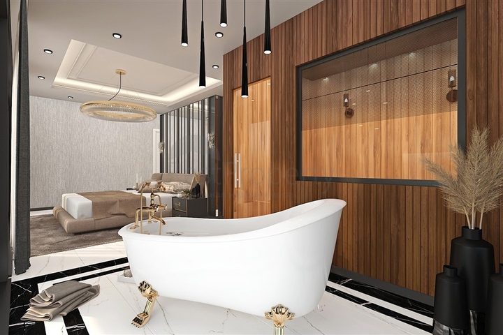 Новый проект эксклюзивной виллы в районе Каргыджак