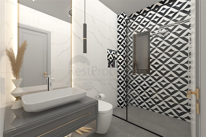 Новый проект эксклюзивной виллы в районе Каргыджак