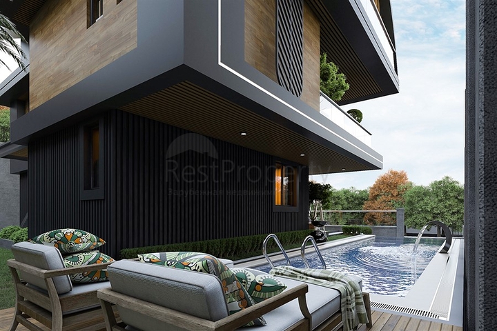 Новый проект эксклюзивной виллы в районе Каргыджак