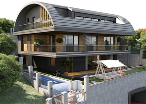 Новый проект эксклюзивной виллы в районе Каргыджак