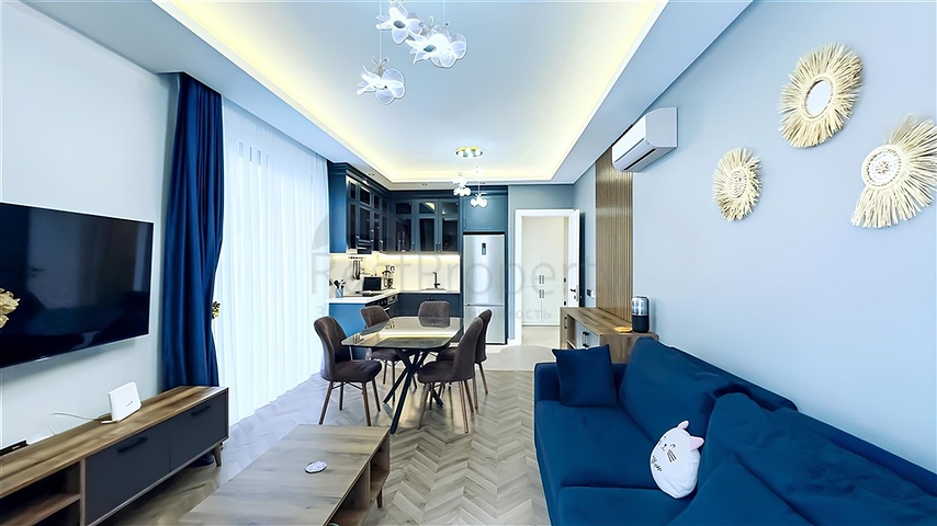 Меблированная квартира 2+1 в новом современном комплексе в центре Алании