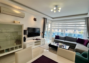 Уютная квартира 2+1 в 50 м от моря в районе Тосмур