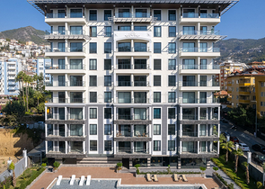 Квартира 3+1  в новом комплексе в районе пляжа Клеопатра