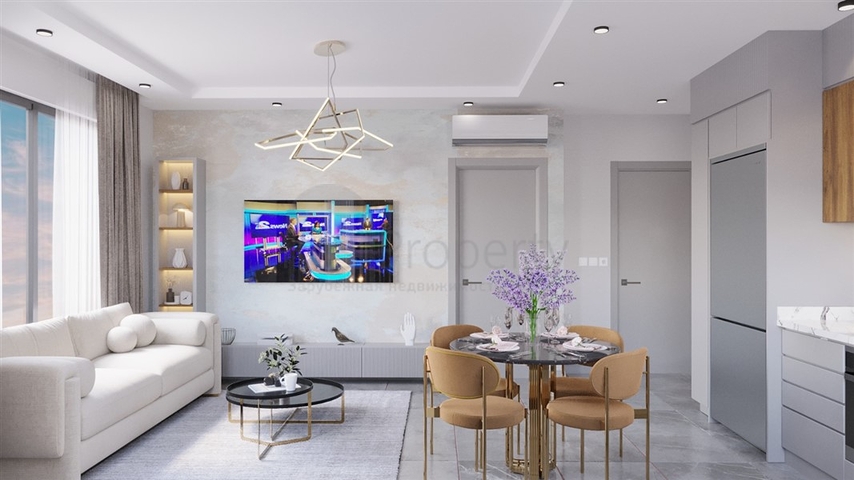 Новый проект в центре Аланьи с видом на море