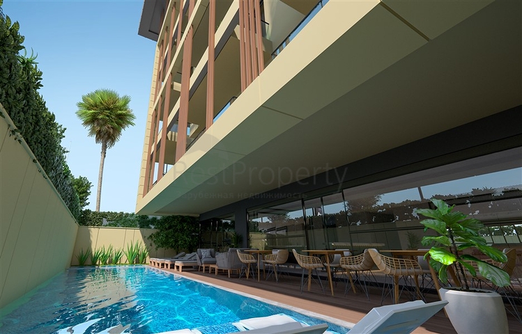 Новый проект в центре Аланьи с видом на море