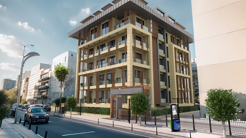 Новый проект в центре Аланьи с видом на море