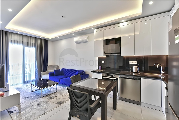 Квартира 1+1  в аренду в районе Махмутлар