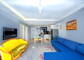 Просторная двухкомнатная квартира в Махмутларе