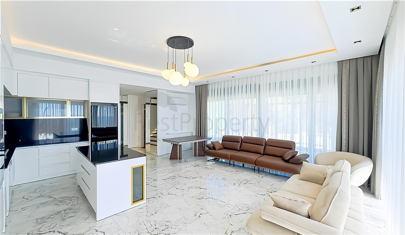 Комплекс роскошных вилл с видом на море в Авсалларе