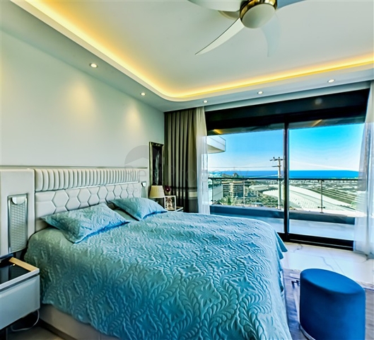 Вилла 6+1 с видом на море в районе Каргыджак 