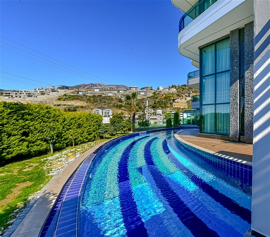 Вилла 6+1 с видом на море в районе Каргыджак 