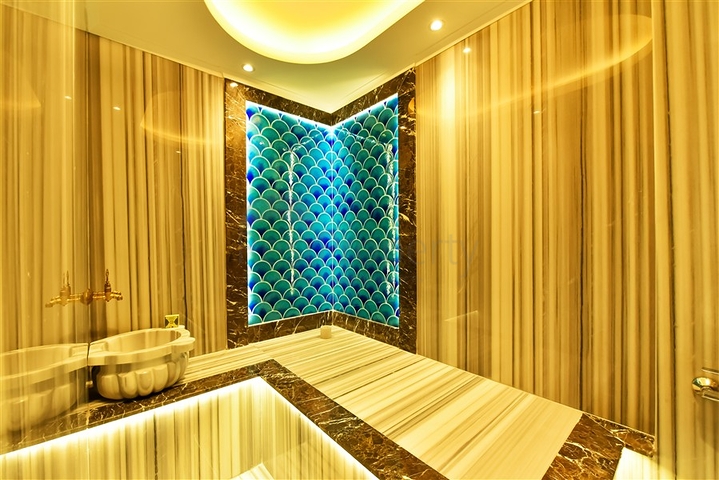 Вилла 6+1 с видом на море в районе Каргыджак 