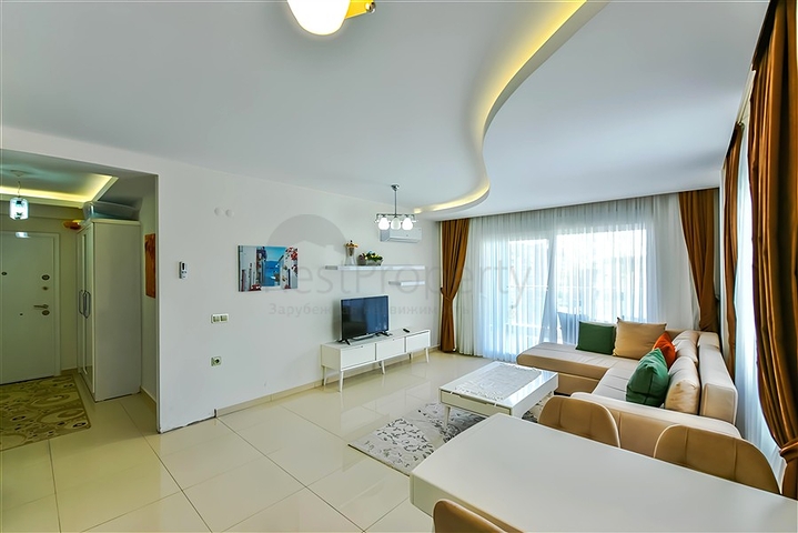 Двухкомнатная квартира в Махмутларе в 350 м от моря