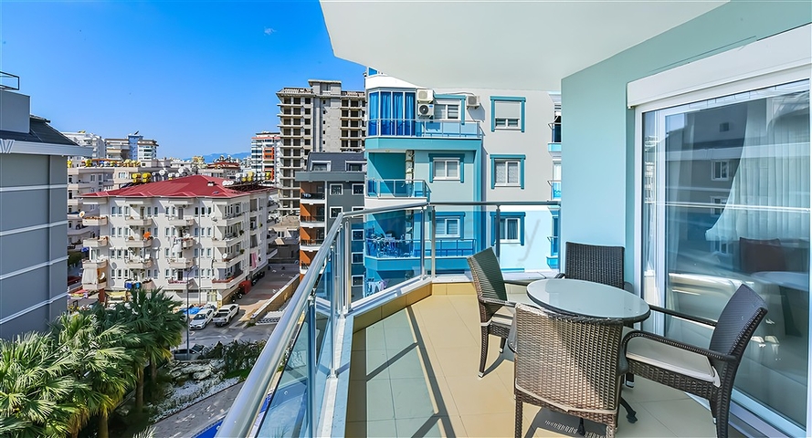 Двухкомнатная квартира в Махмутларе в 350 м от моря